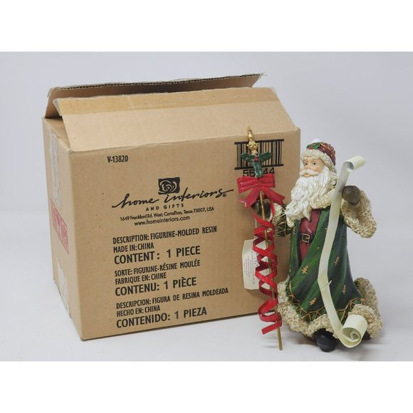 Vintage Home Interiors Classic Santa Clause Holding Naughty & Nice List NIB - Picture 12 of 12